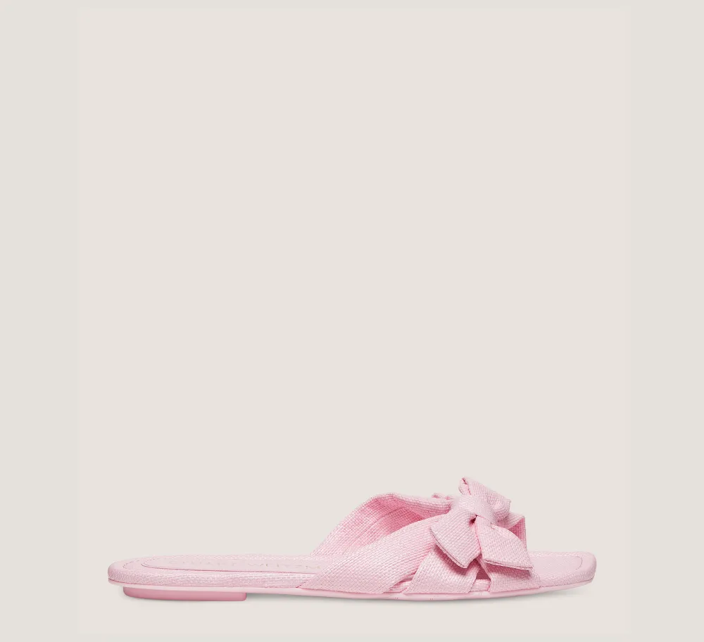 Stuart Weitzman Flat & Low Heel Sandals|The SW Extended Sizes Collection-CHANGE LOCATION Woven linen/Ballet