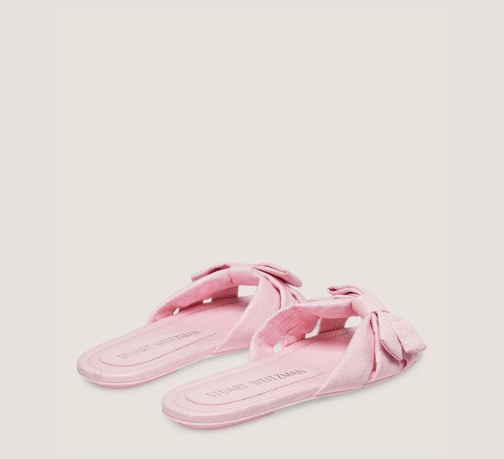 Stuart Weitzman Flat & Low Heel Sandals|The SW Extended Sizes Collection-CHANGE LOCATION Woven linen/Ballet