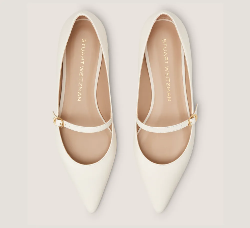 Stuart Weitzman The Bridal Collection|The Best Sellers Edit-CHANGE LOCATION Lacquered Nappa Leather/Seashell