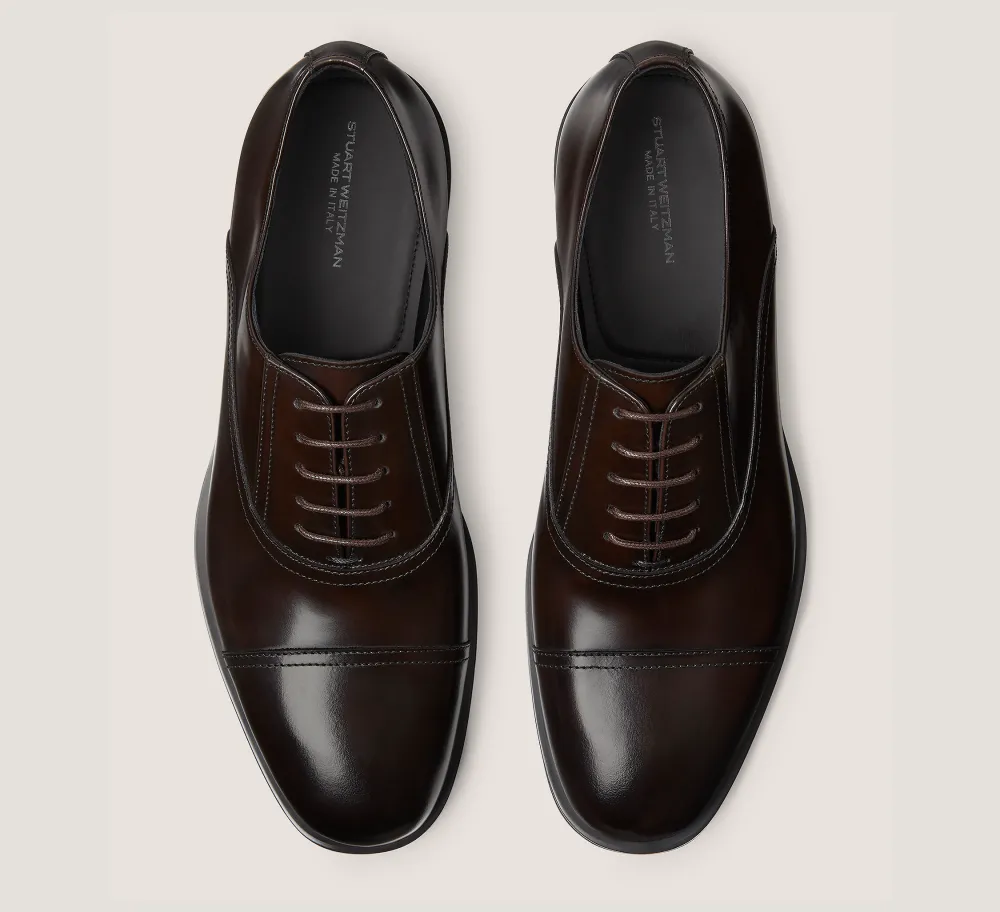 Stuart Weitzman MEN'S-CHANGE LOCATION Brushed Leather/Dark Brown