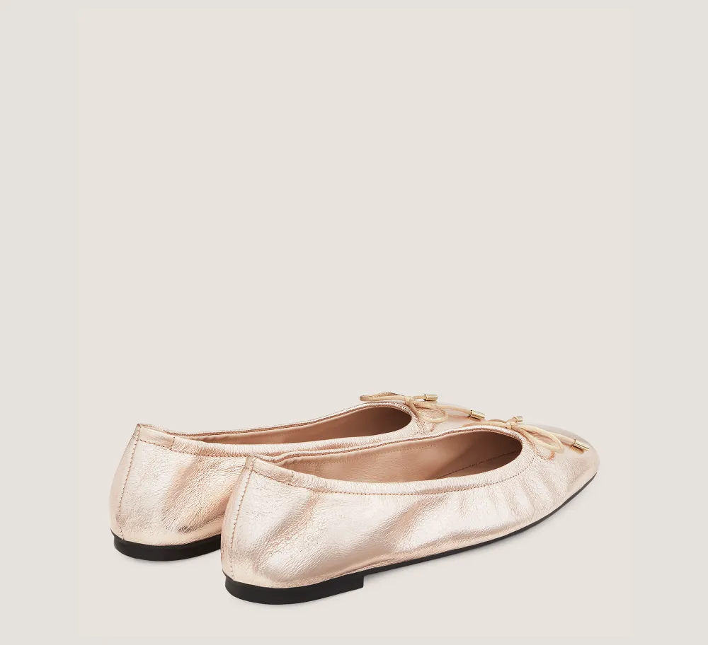 Stuart Weitzman The Work Essentials Edit|The Best Sellers Edit-CHANGE LOCATION Crushed Metallic Leather/Ballet