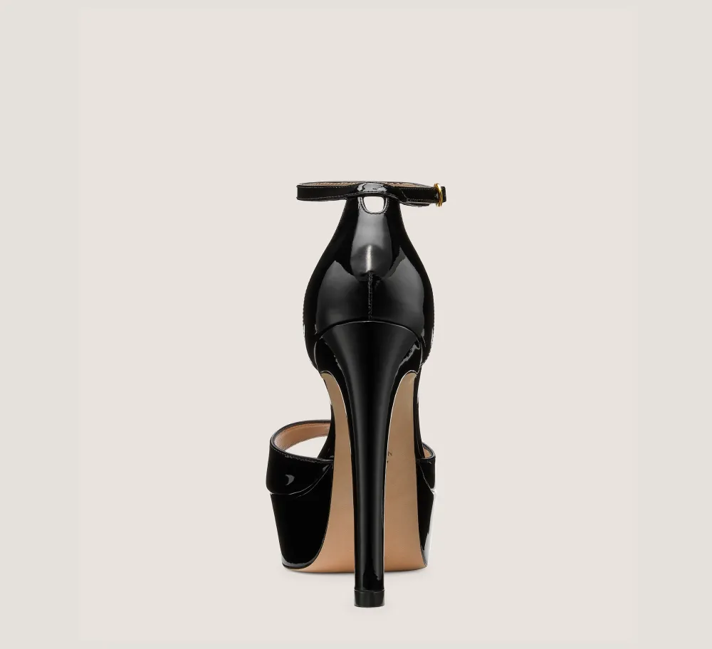 Stuart Weitzman High Heel Sandals-CHANGE LOCATION Patent leather/Black