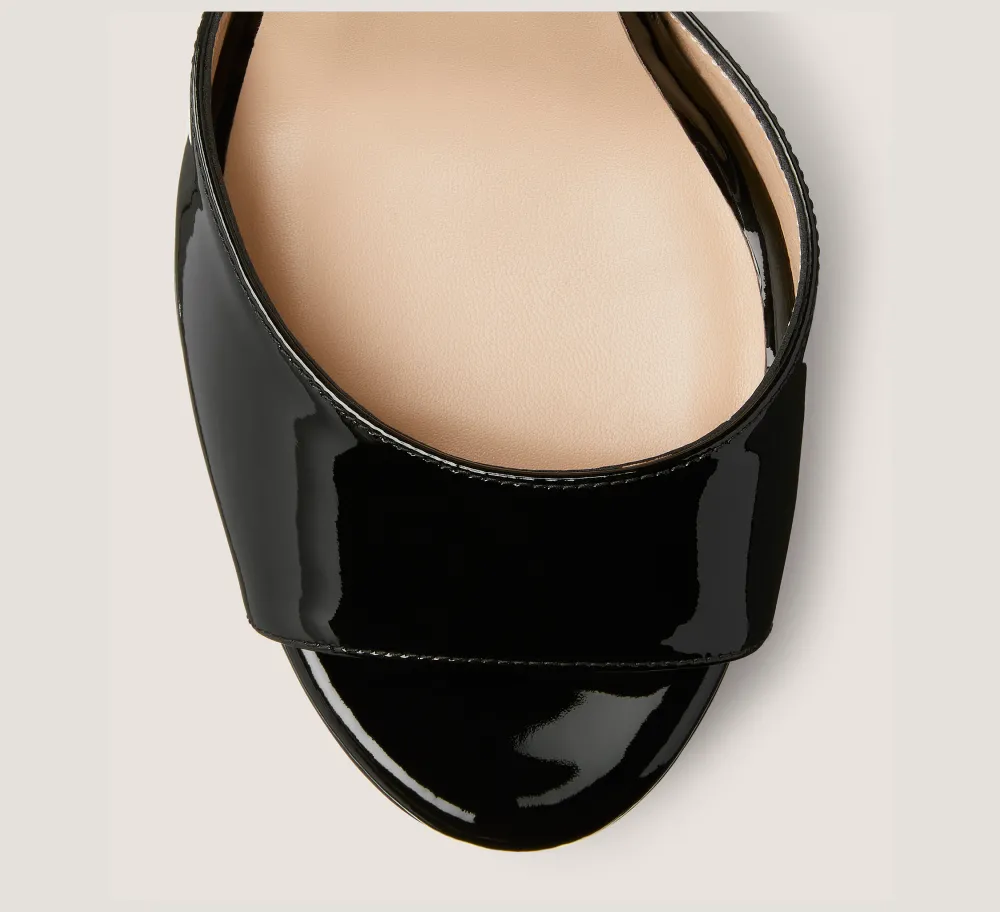 Stuart Weitzman High Heel Sandals-CHANGE LOCATION Patent leather/Black