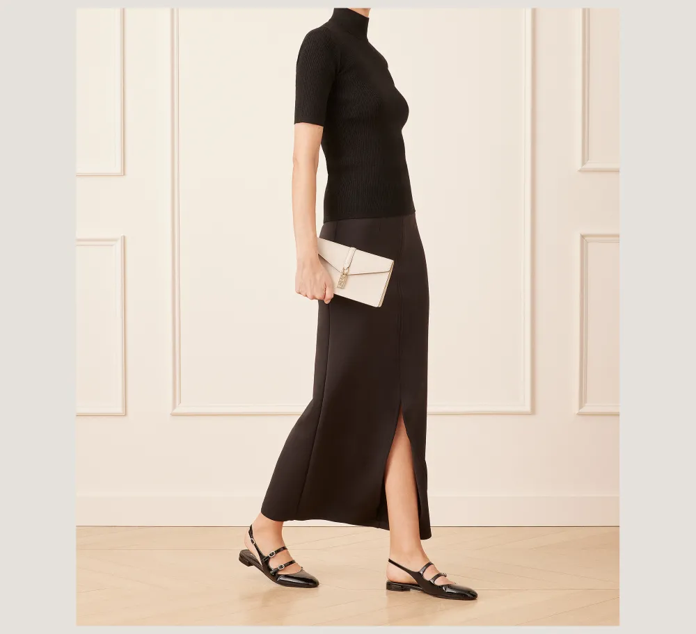 Stuart Weitzman HANDBAGS|The SW Exclusives Collection-CHANGE LOCATION Smooth Leather/Oat