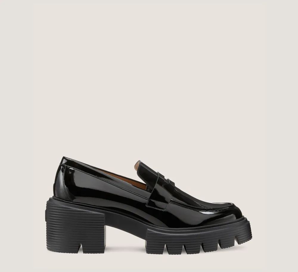 Stuart Weitzman The SW Extended Sizes Collection|Flats & Loafers-CHANGE LOCATION Patent leather/Black