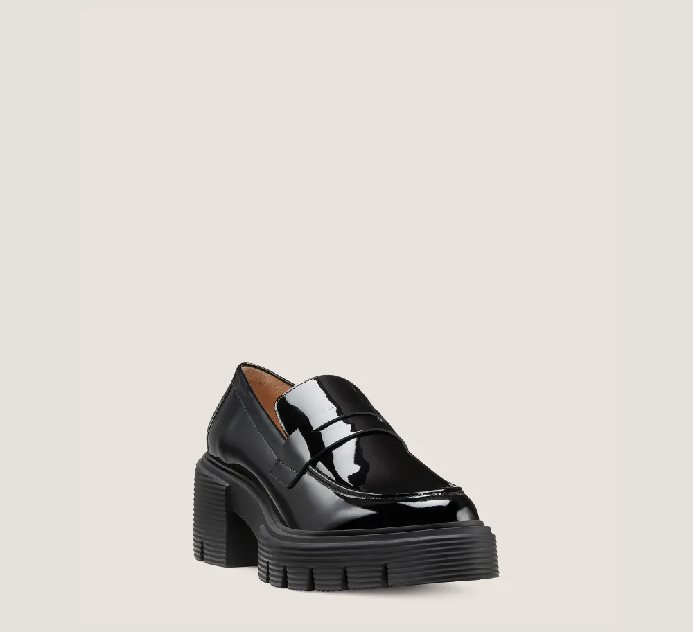 Stuart Weitzman The SW Extended Sizes Collection|Flats & Loafers-CHANGE LOCATION Patent leather/Black
