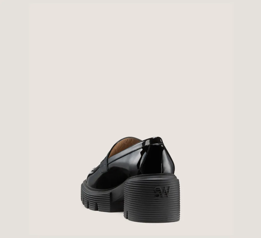 Stuart Weitzman The SW Extended Sizes Collection|Flats & Loafers-CHANGE LOCATION Patent leather/Black