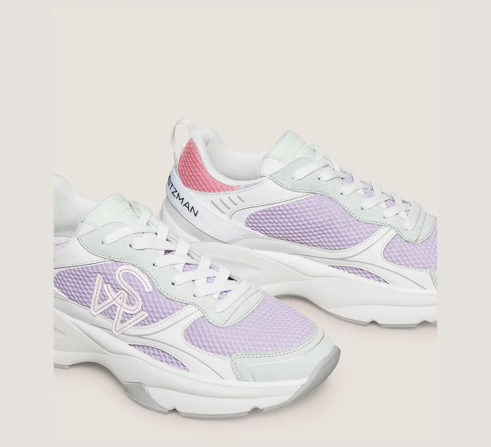 Stuart Weitzman The SW Exclusives Collection|Sneakers-CHANGE LOCATION Calf leather & mesh/Pastel Multi