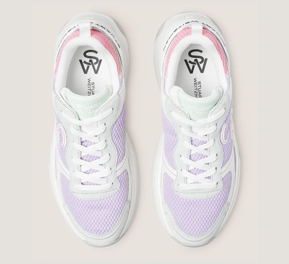 Stuart Weitzman The SW Exclusives Collection|Sneakers-CHANGE LOCATION Calf leather & mesh/Pastel Multi