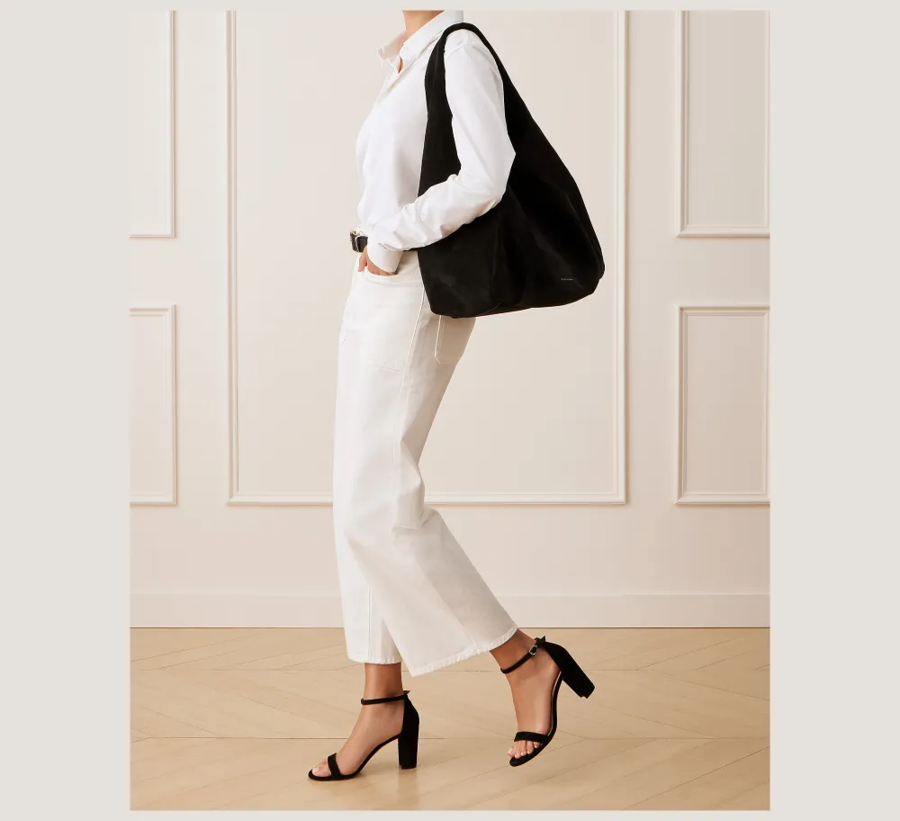 Stuart Weitzman HANDBAGS-CHANGE LOCATION Textured Suede/Hickory