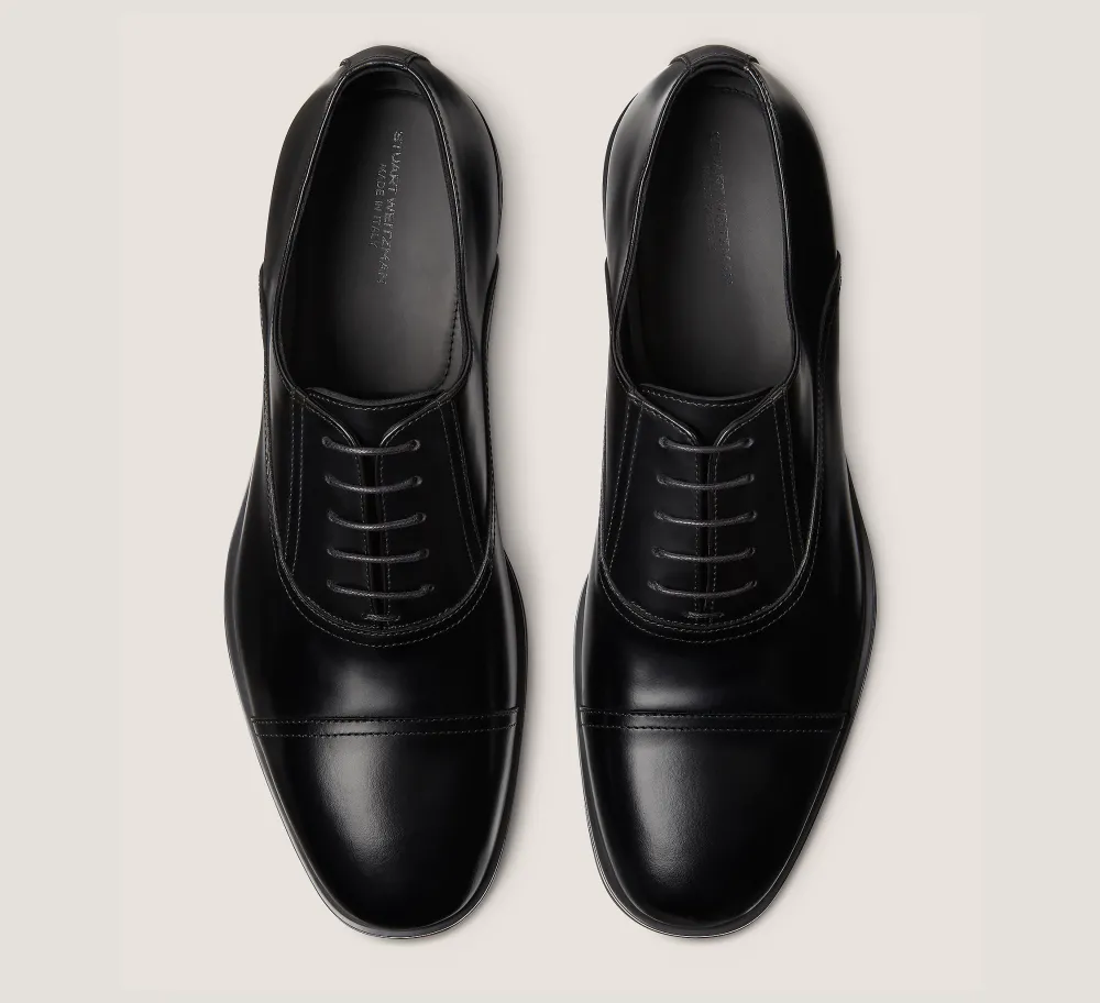 Stuart Weitzman MEN'S-CHANGE LOCATION Brushed Leather/Black