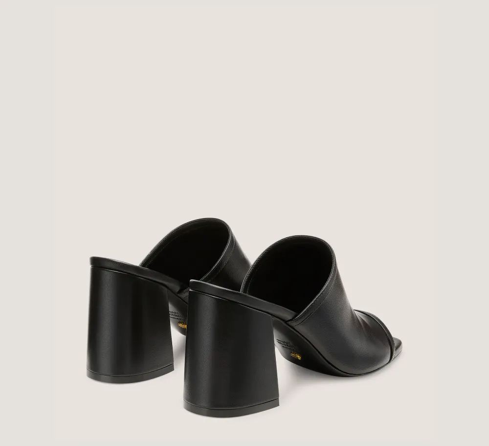 Stuart Weitzman High Heel Sandals|Trending: Block Heels-CHANGE LOCATION Lacquered Nappa Leather/Black