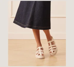 Stuart Weitzman Flat & Low Heel Sandals|The Best Sellers Edit-CHANGE LOCATION Seashell Tonal