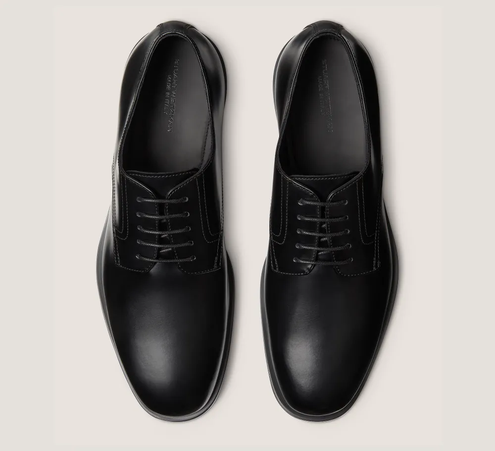 Stuart Weitzman MEN'S-CHANGE LOCATION Brushed Leather/Black