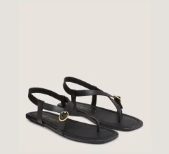 Stuart Weitzman Flat & Low Heel Sandals|The Best Sellers Edit-CHANGE LOCATION Black