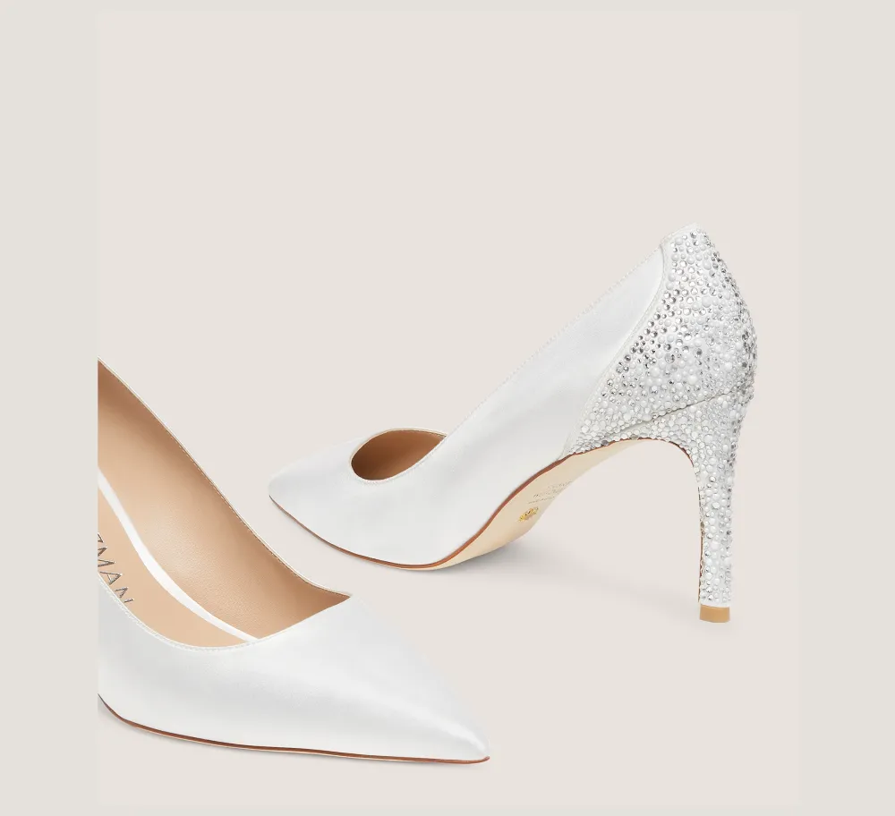 Stuart Weitzman The Bridal Collection|The SW Exclusives Collection-CHANGE LOCATION Satin/White