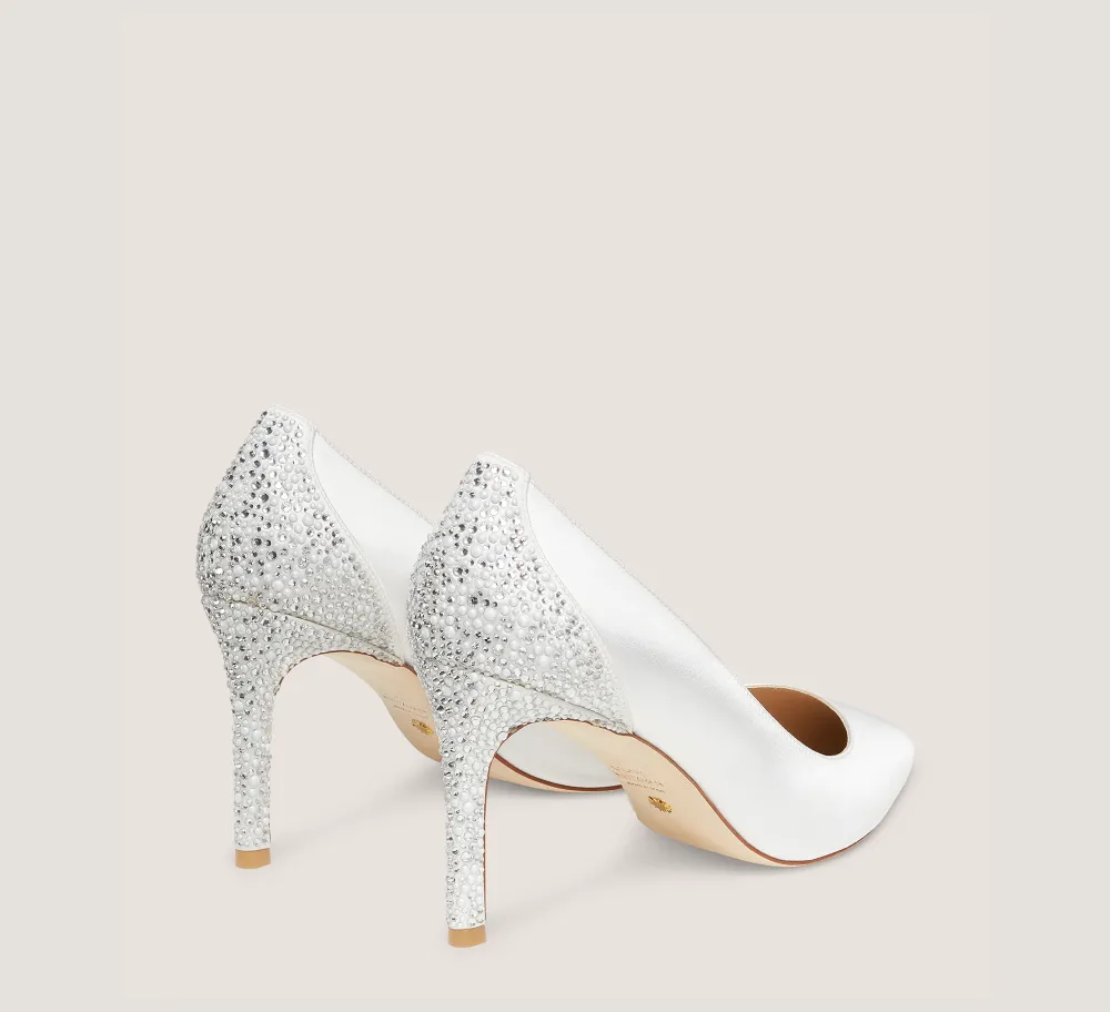 Stuart Weitzman The Bridal Collection|The SW Exclusives Collection-CHANGE LOCATION Satin/White