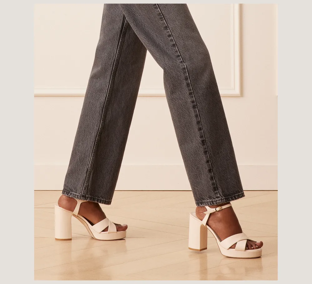 Stuart Weitzman High Heel Sandals|The Bridal Collection-CHANGE LOCATION Smooth Leather/Seashell