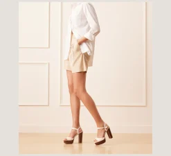 Stuart Weitzman High Heel Sandals|The Bridal Collection-CHANGE LOCATION Liquid Metallic Leather/Silver
