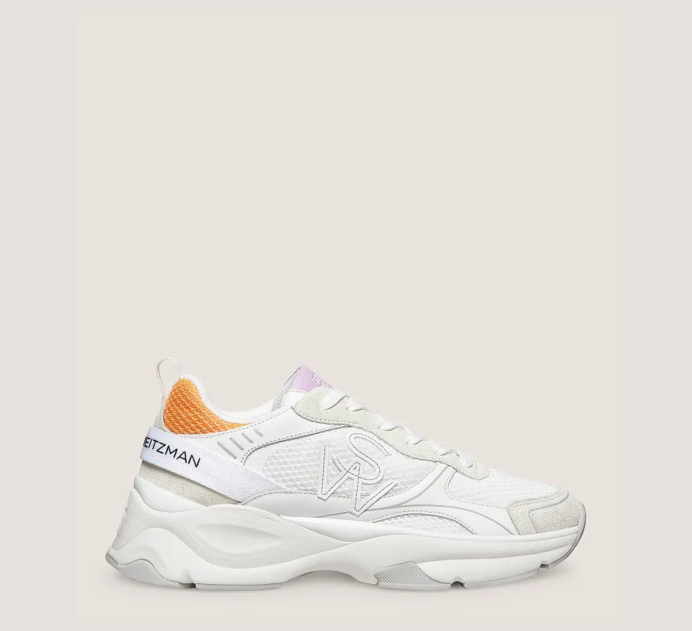 Stuart Weitzman The SW Exclusives Collection|Sneakers-CHANGE LOCATION Calf leather & mesh/Light Beige