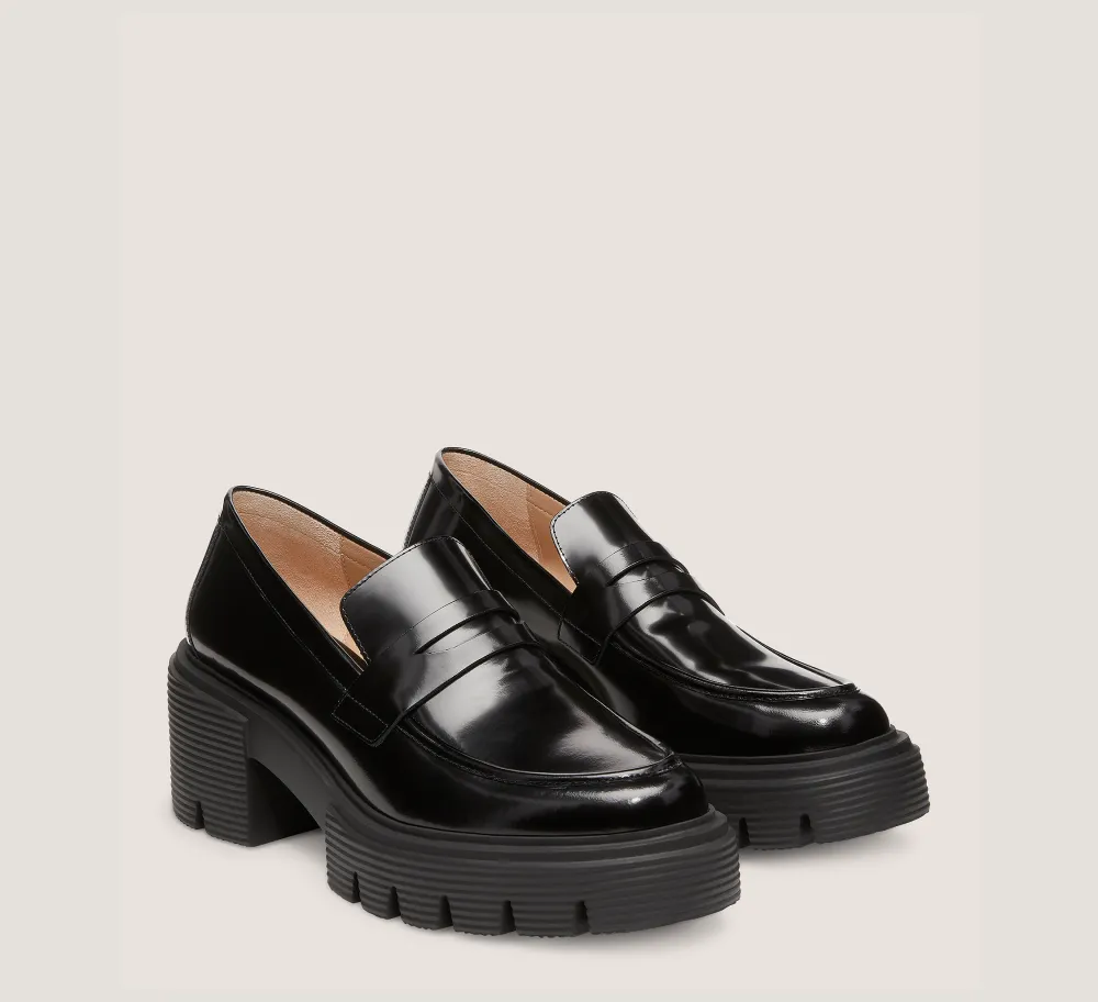Stuart Weitzman The SW Extended Sizes Collection|Flats & Loafers-CHANGE LOCATION Spazzolato/Black