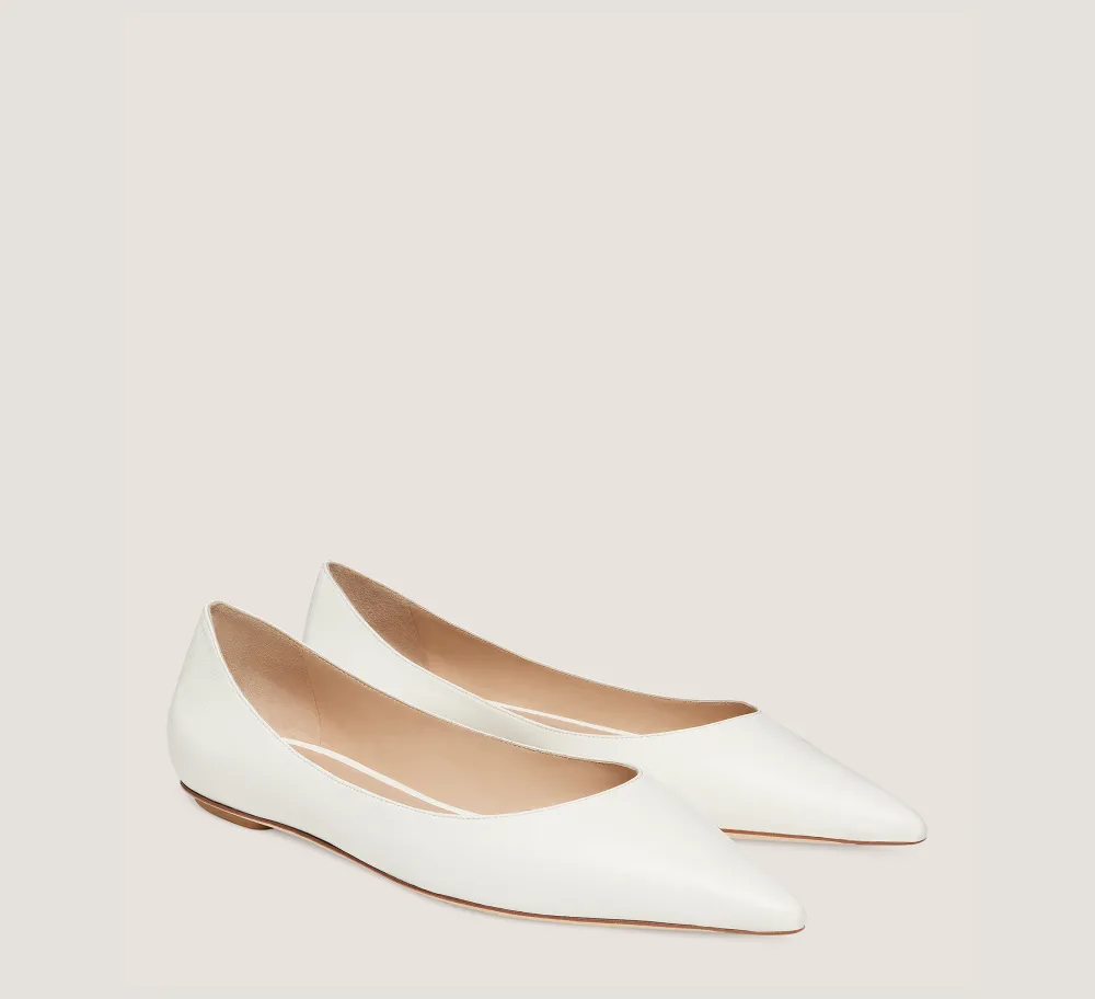 Stuart Weitzman The Work Essentials Edit|The Bridal Collection-CHANGE LOCATION Lacquered Nappa Leather/Cream